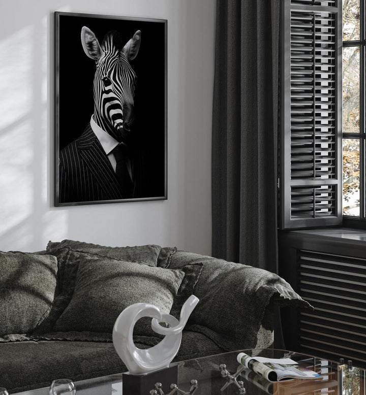 Stylish WILD SUITS - ZEBRA, ANIMAL PAINTINGS by Philippe HUGONNARD, perfect for a bold and comfortable home decor.