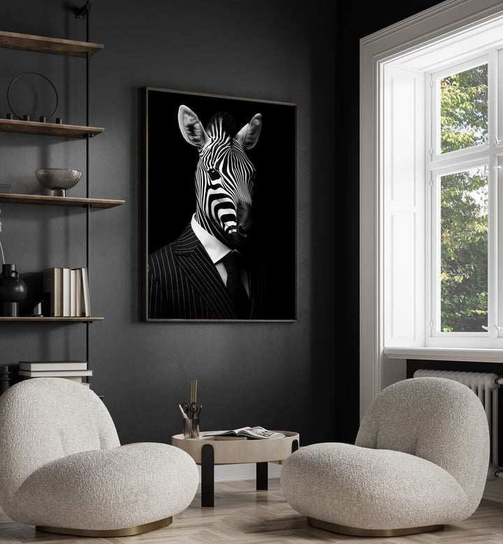 Stylish WILD SUITS - ZEBRA, ANIMAL PAINTINGS by Philippe HUGONNARD, perfect for those who dare to stand out.