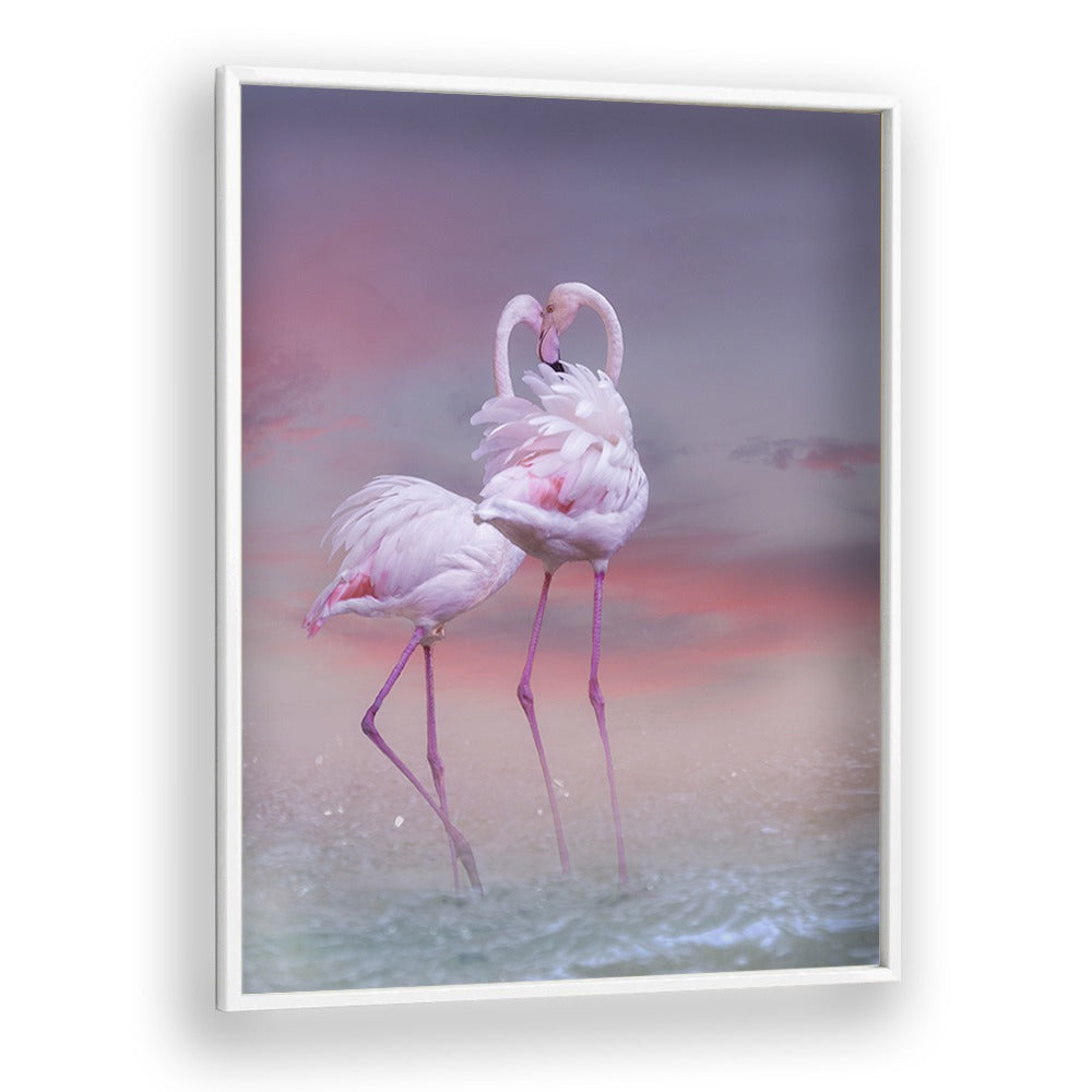 Christian Meermann painting - FLAMINGO BALLET by Asianmonk