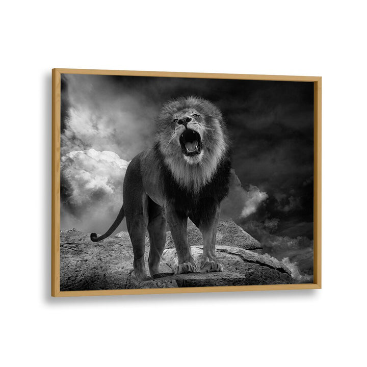 African painting - LION'S ROAR by Asianmonk