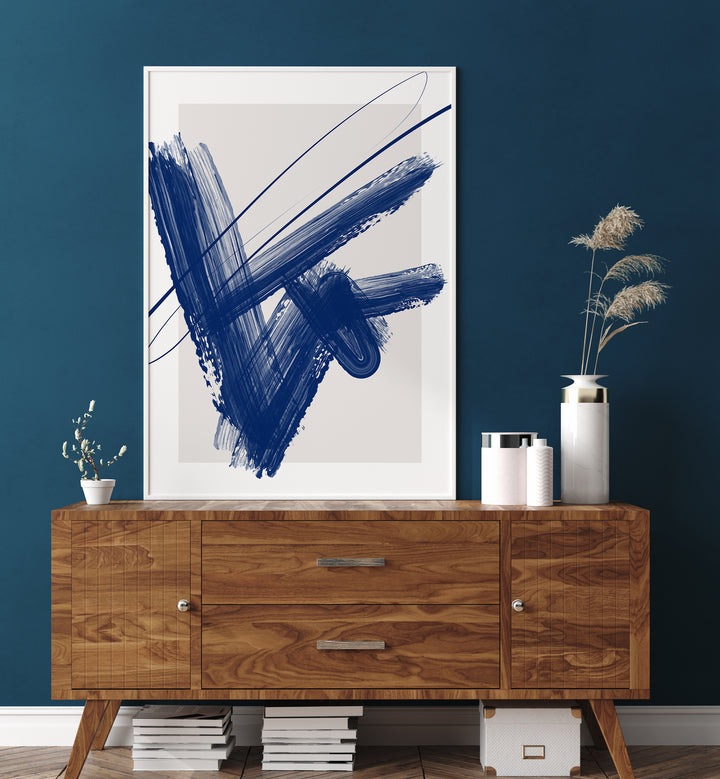 Vibrant BLUE INK, ABSTRACT PAINTINGS by Elena Ristova, perfect for enhancing modern decor and inspiring creativity.