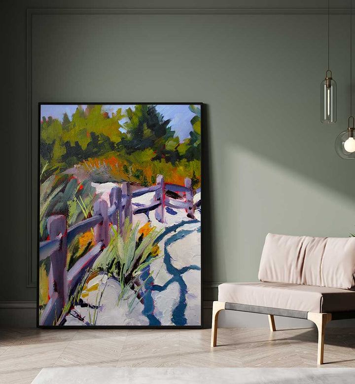 OCTOBER BEACH , LANDSCAPE PAINTINGS