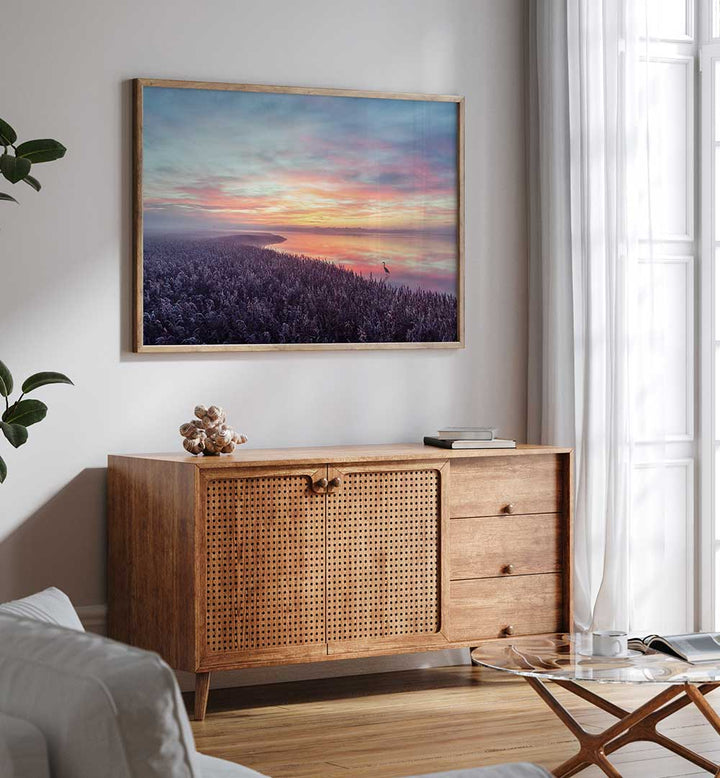 THE HERON'S MORNING VIEW , PHOTOGRAPHY PRINTS