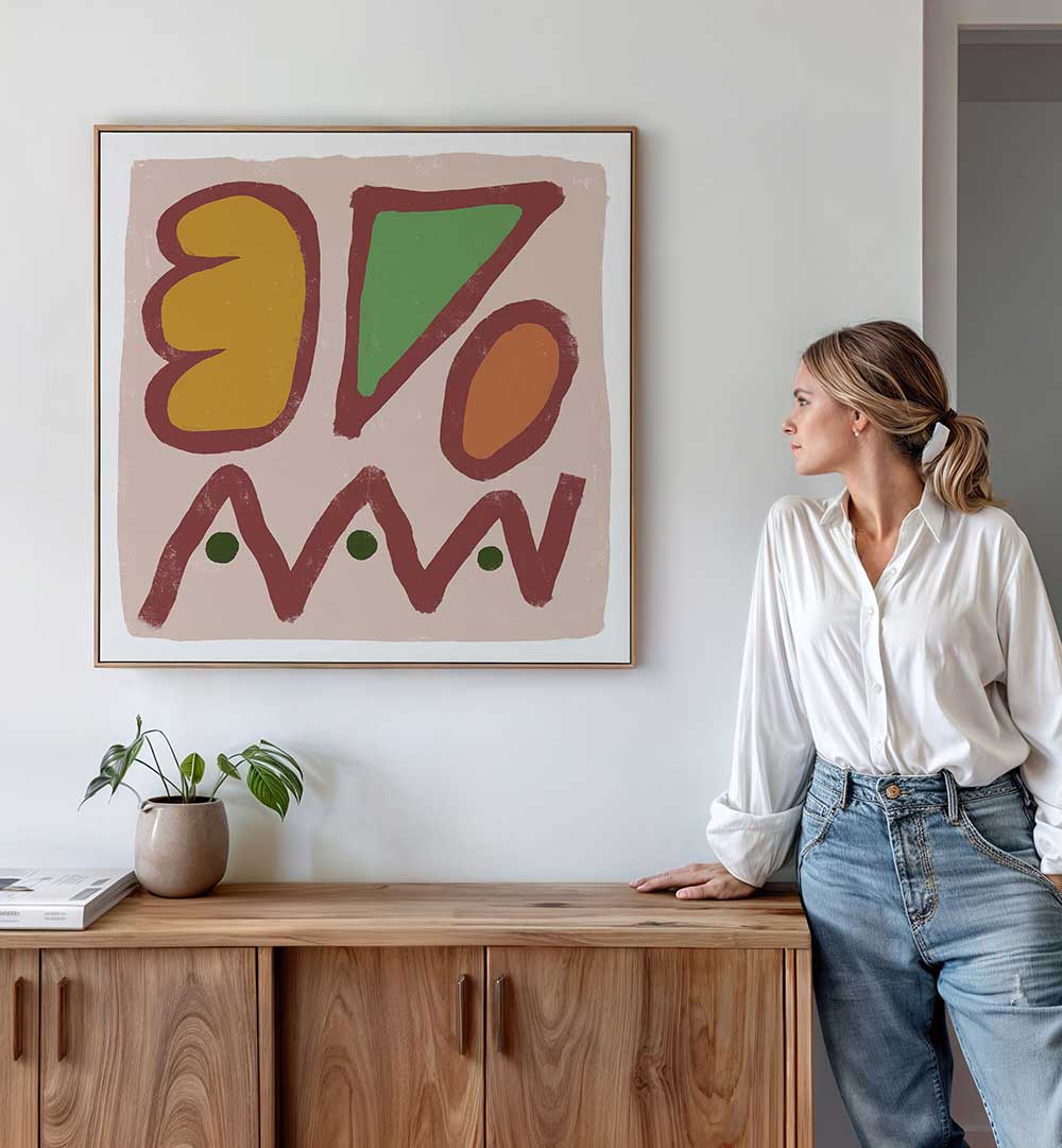 MODERN ART SHAPES , ABSTRACT PAINTINGS