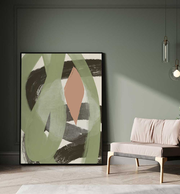 RUSTIC ABSTRACT I , ABSTRACT PAINTINGS