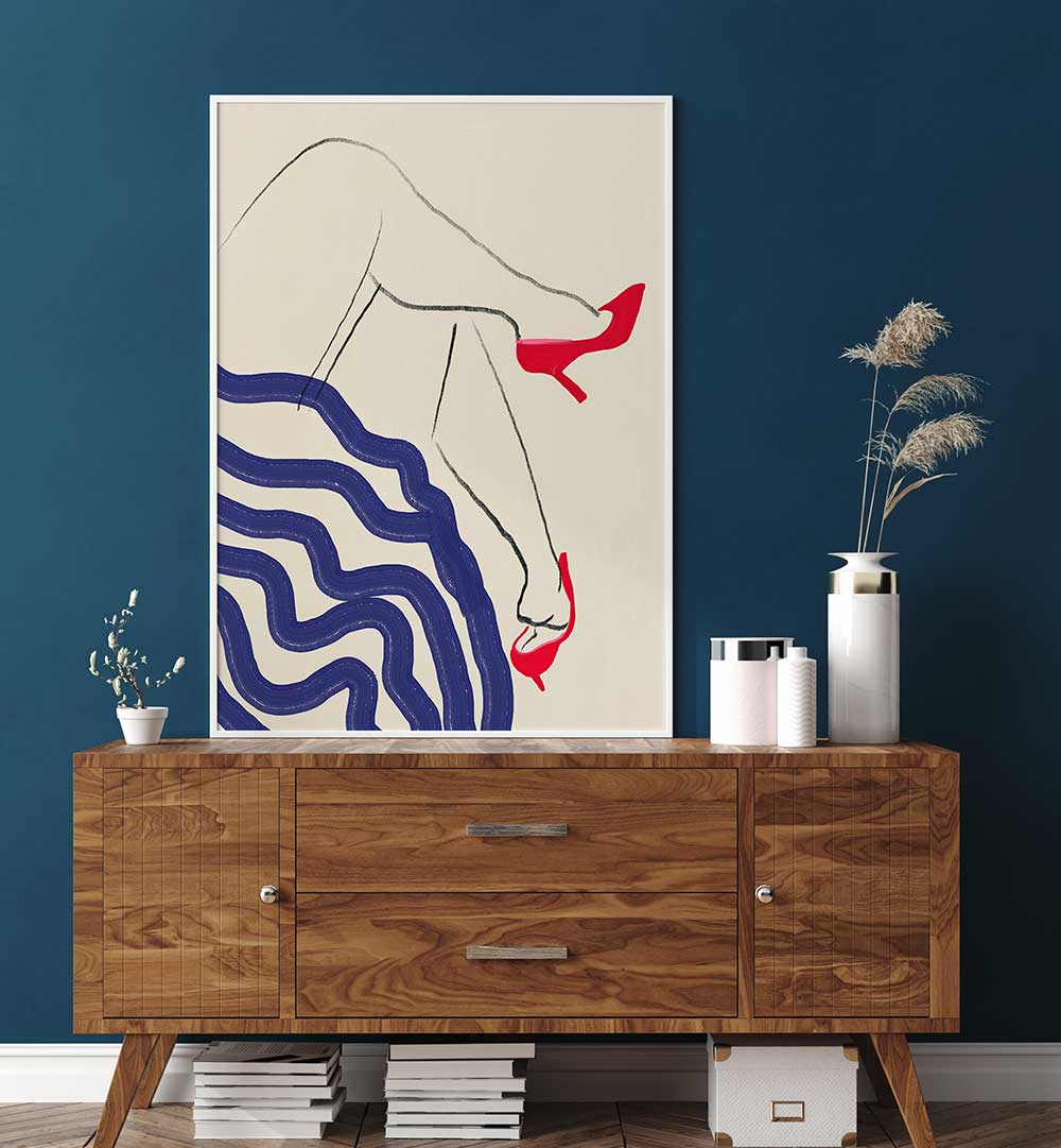 CRIMSON HEELS DANCE , FASHION POSTERS