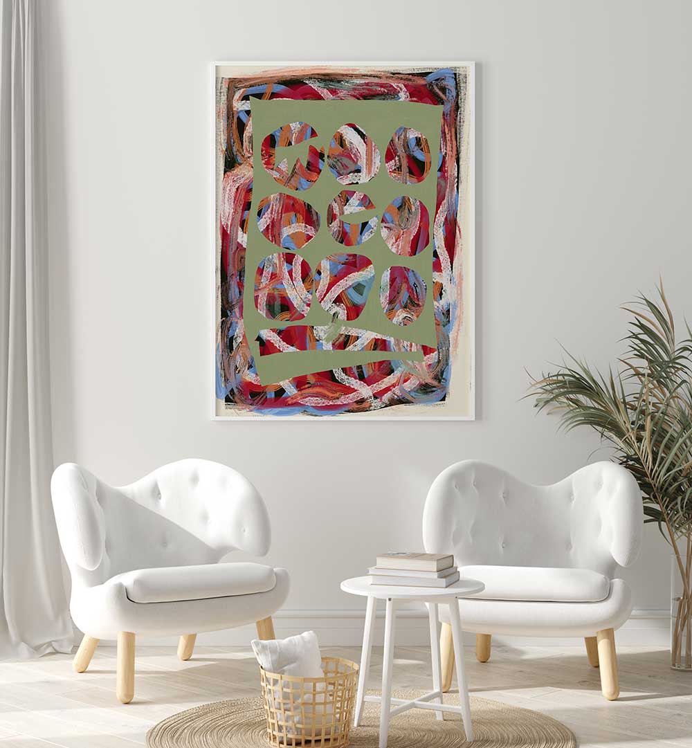 CHAOS COLOR LARGE , ABSTRACT PAINTINGS