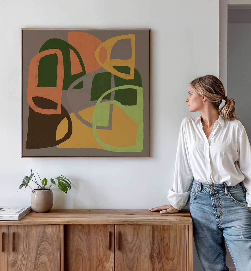 ABSTRACT PATTERNS IN EARTH COLOURS , ABSTRACT PAINTINGS