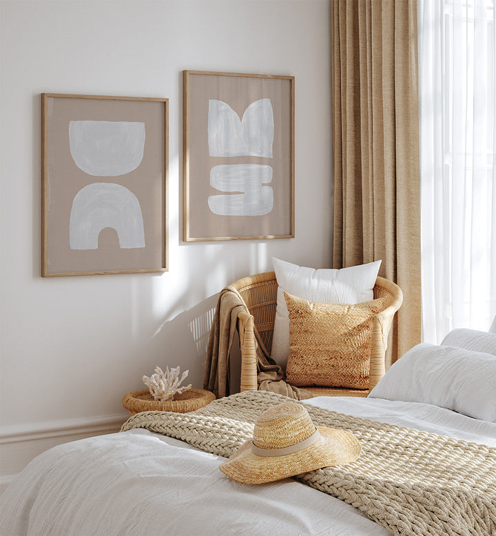 RESTFUL FORMS SET , SET OF 2 PAINTINGS