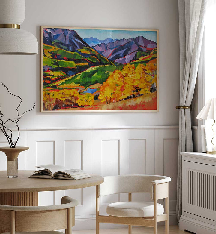 AUTUMN IN THE MOUNTAIN , LANDSCAPE PAINTINGS