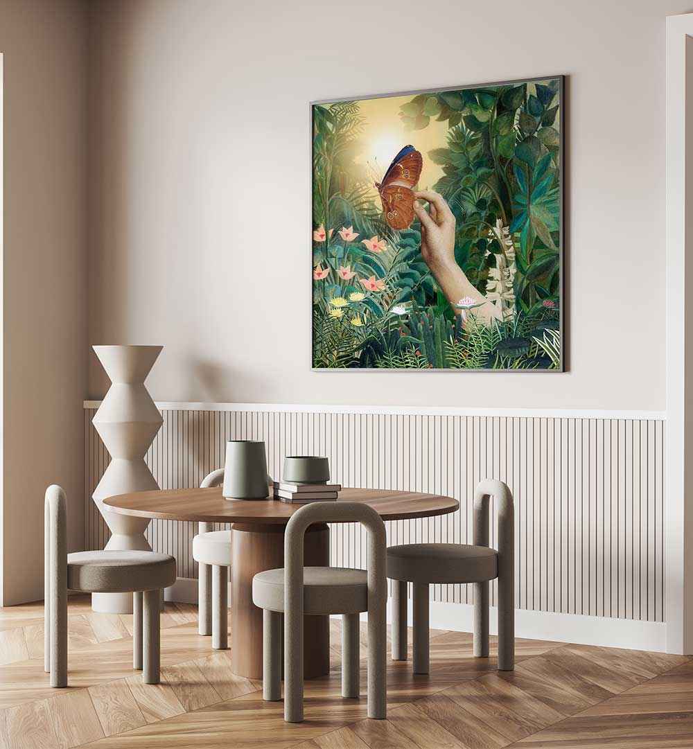 BUTTERFLY SUNRISE , ANIMAL PAINTINGS