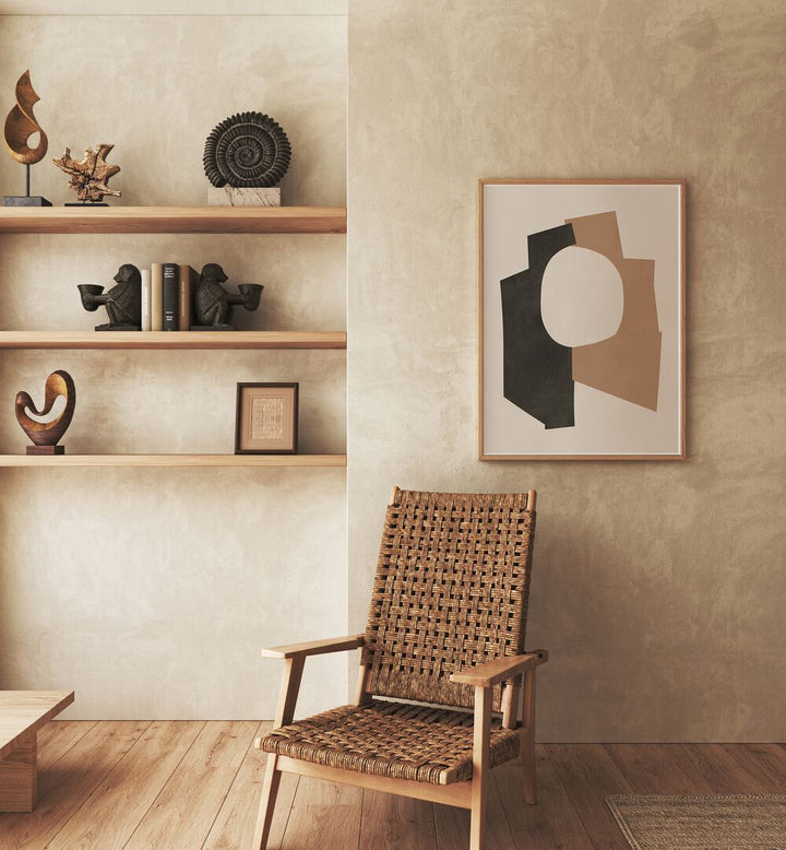 Stylish CURVED SHAPES IV, GEOMETRIC ART PRINTS enhance modern decor with elegant lines and unique design elements.