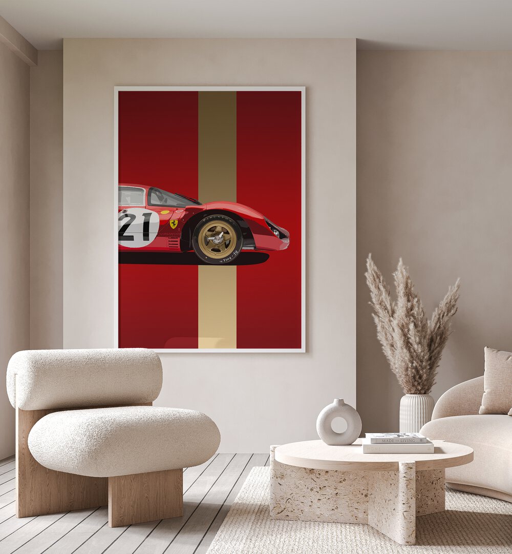 AUTOMOTIVE painting - FERRARI 330 by Asianmonk