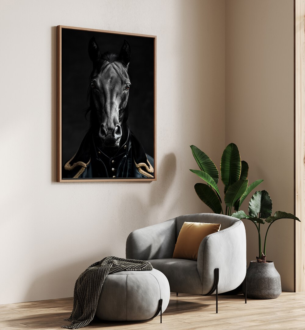 WILD SUITS - BLACK HORSE , ANIMAL PAINTINGS