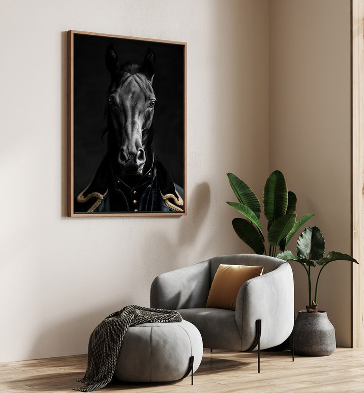 WILD SUITS - BLACK HORSE , ANIMAL PAINTINGS