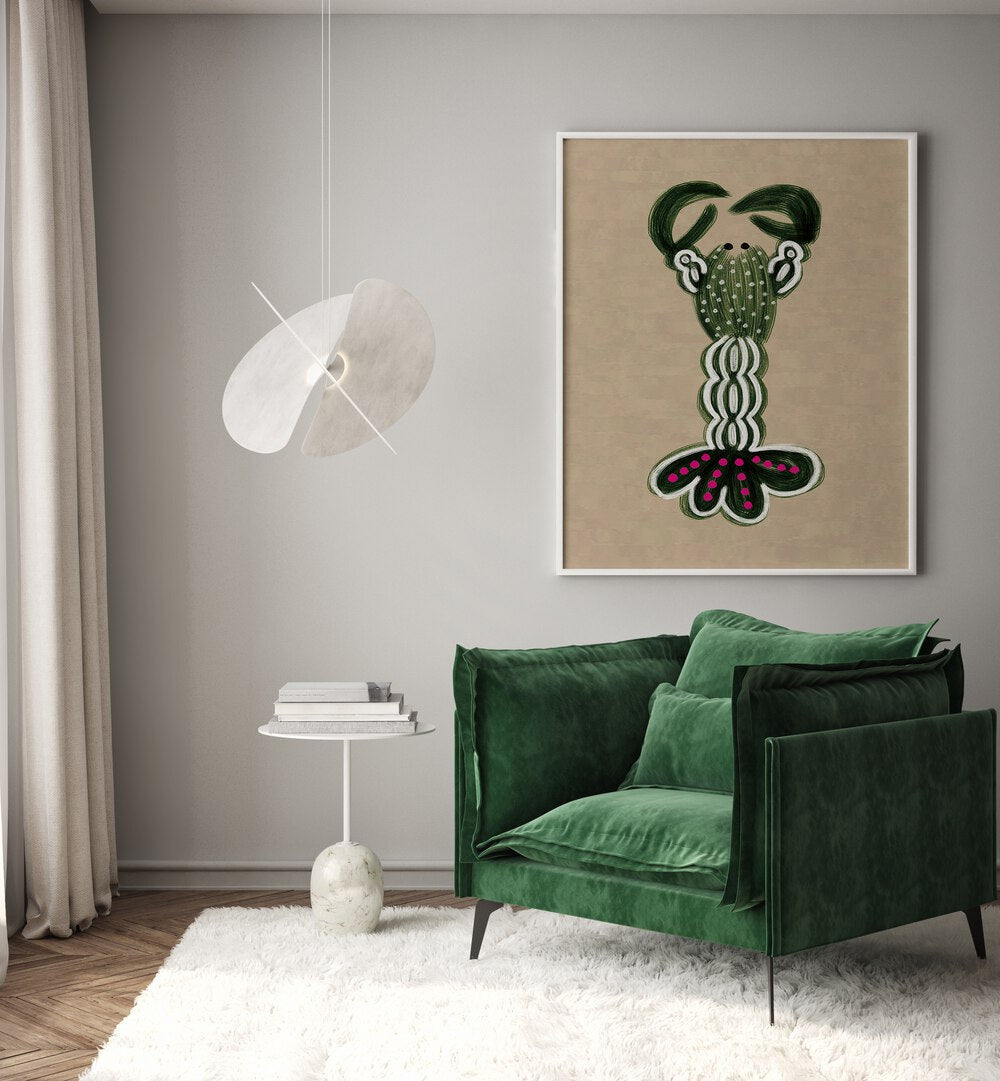 Add charm to your kitchen with GREEN LOBSTER, KITCHEN POSTERS, perfect for seafood lovers and vibrant decor.