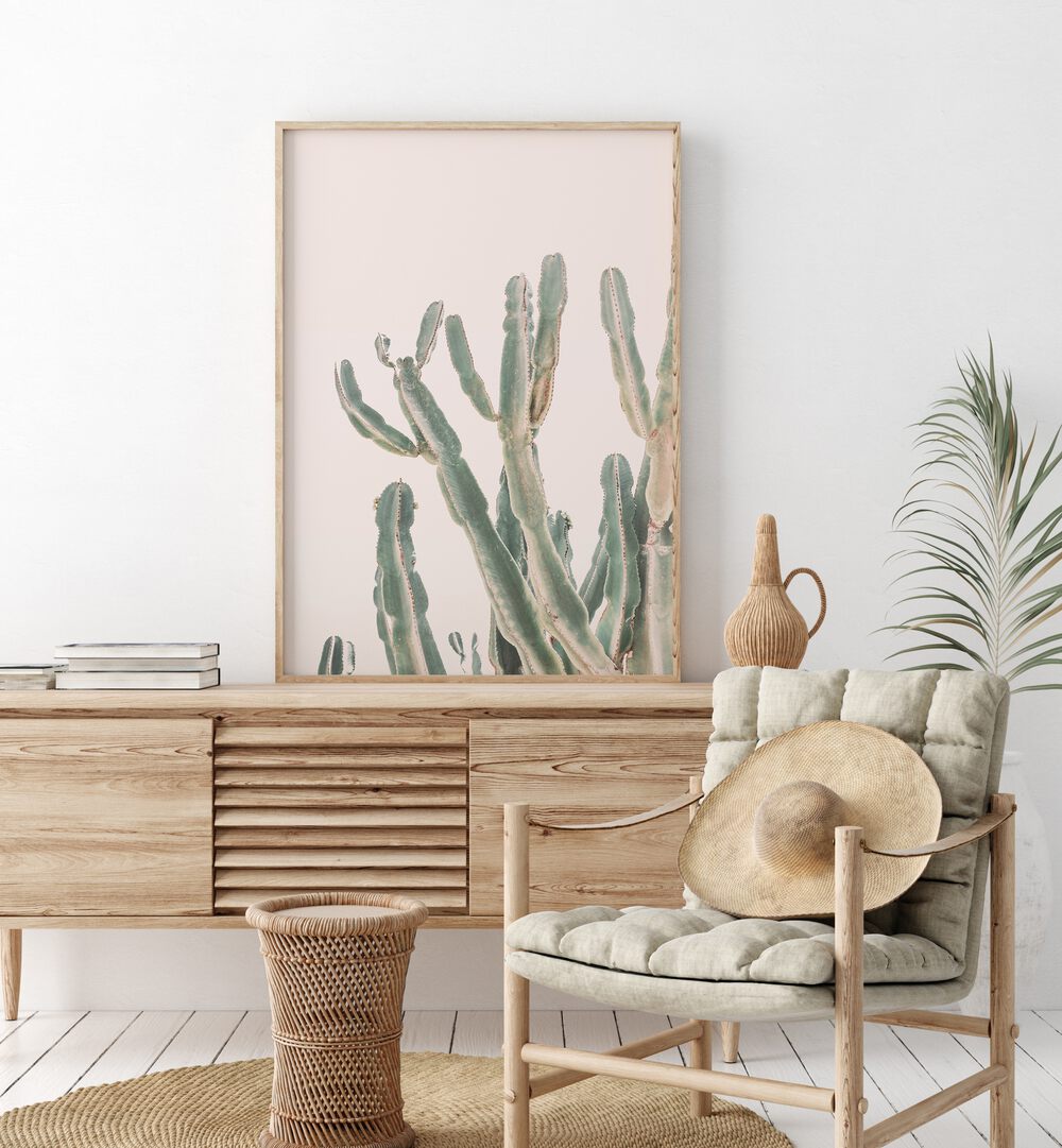 Sunrise Cactus, Floral Flower Paintings enhance any space with stunning desert vibes and minimal care needs.