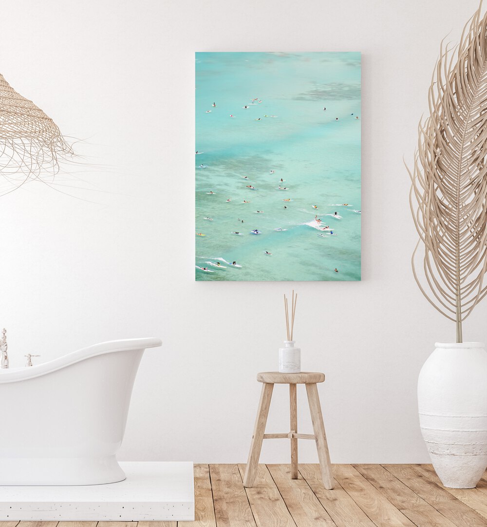 Surfers Joy, Beach Paintings showcase vibrant waves and surfers, perfect for enhancing any coastal decor.