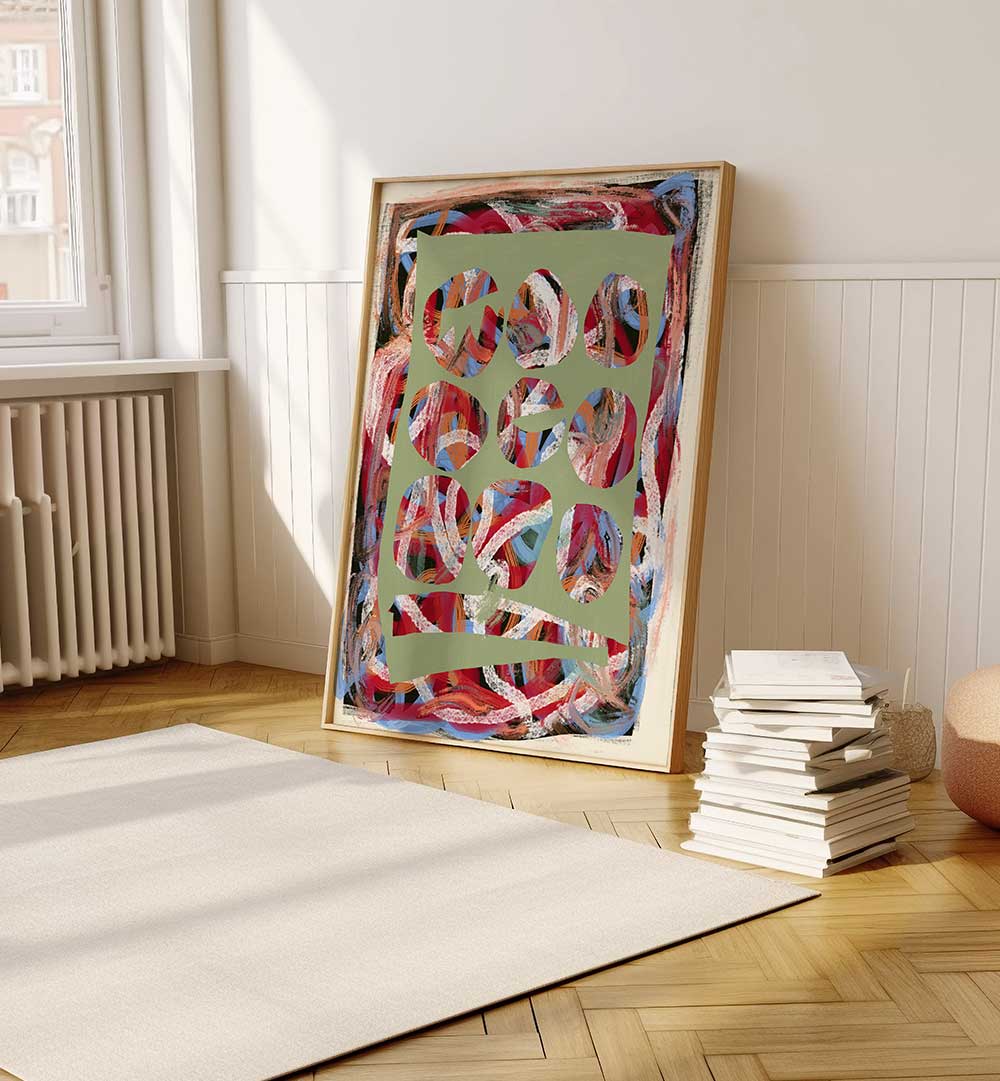 CHAOS COLOR LARGE , ABSTRACT PAINTINGS