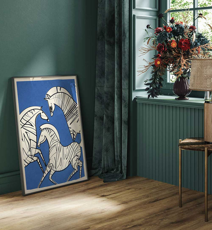 ABSTRACT ZEBRAS , ANIMAL PAINTINGS