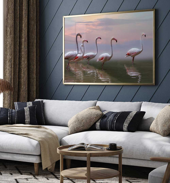 FLAMINGO SUNSET  , PHOTOGRAPHY PRINTS