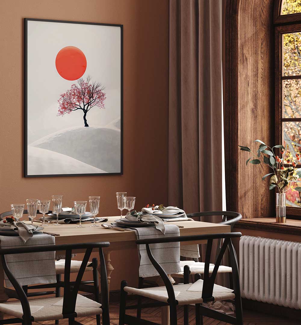 THE SAKURA TREE , JAPANESE PAINTINGS