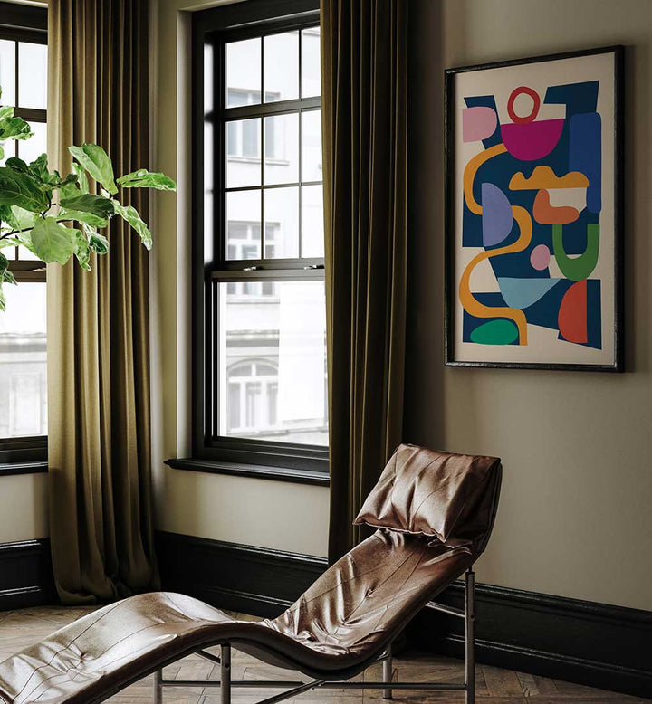 COLORFUL ABSTRACT PLAY , GEOMETRIC ART PRINTS
