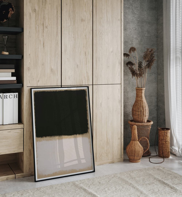 Stylish interior featuring MINIMALISTIC PAINTING II, ABSTRACT PAINTINGS, enhancing modern spaces with elegance.