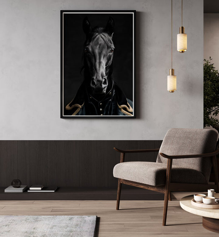 WILD SUITS - BLACK HORSE , ANIMAL PAINTINGS