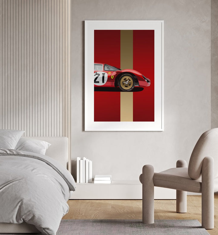 AUTOMOTIVE painting - FERRARI 330 by Asianmonk