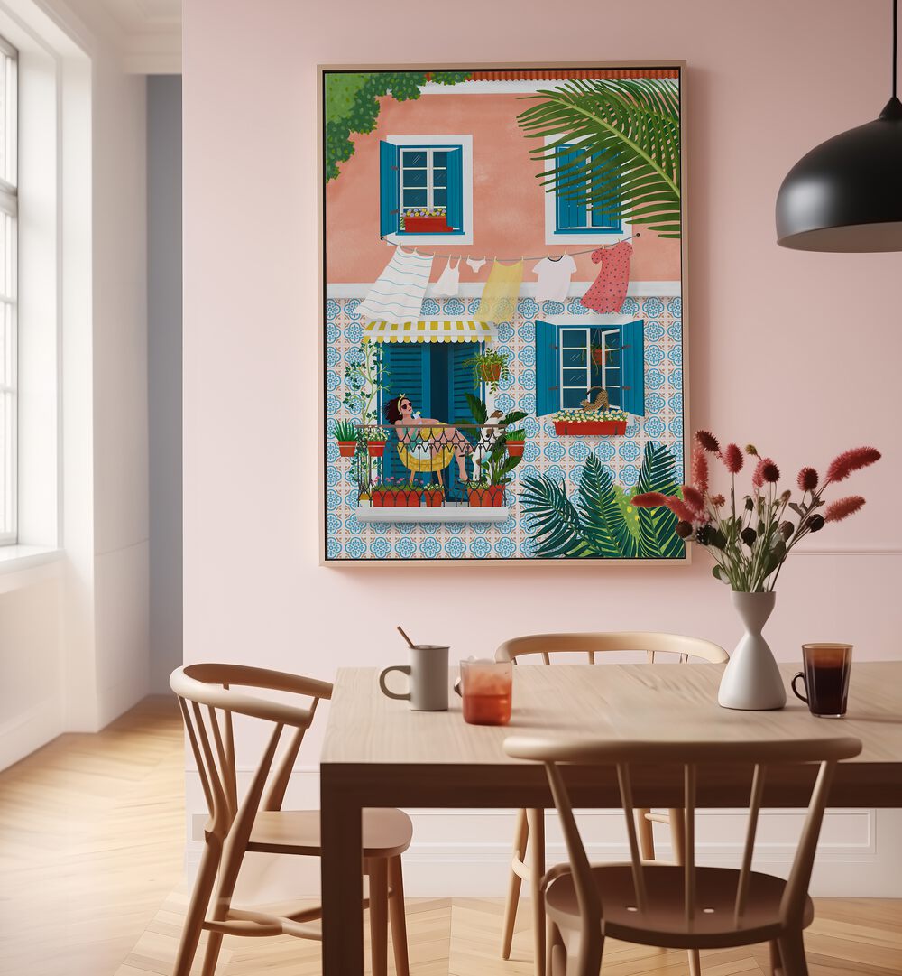 Vibrant scene of Lisbon showcased in LISBON II, PORTRAITS by Petra Holikova, capturing culture and charm.