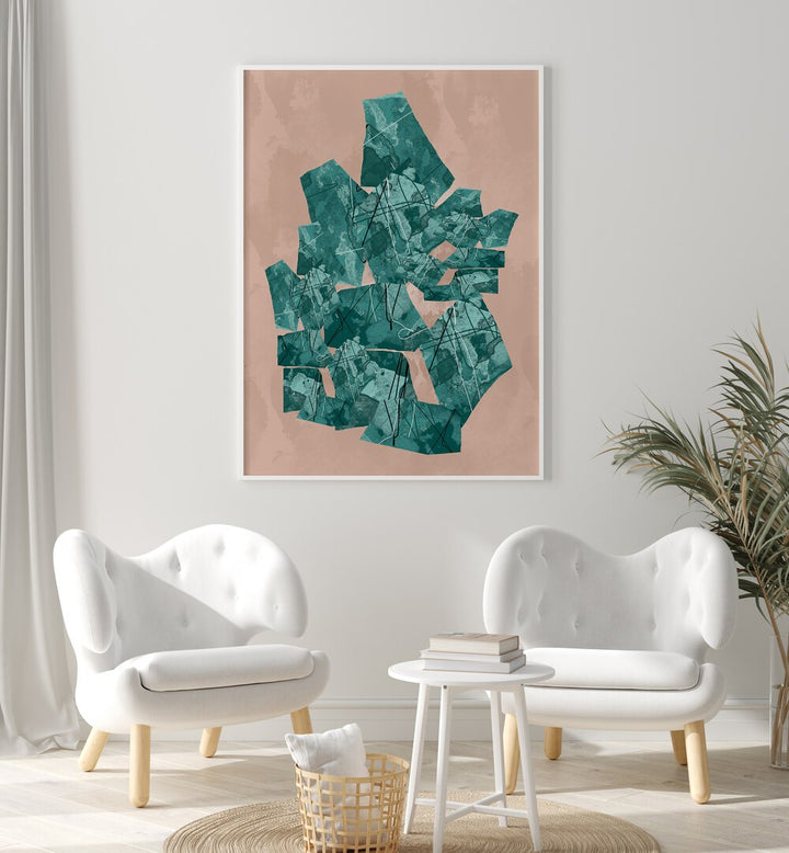 Stylish green geometric shapes art prints that elevate modern decor and enhance any living space. Perfect for your collection.