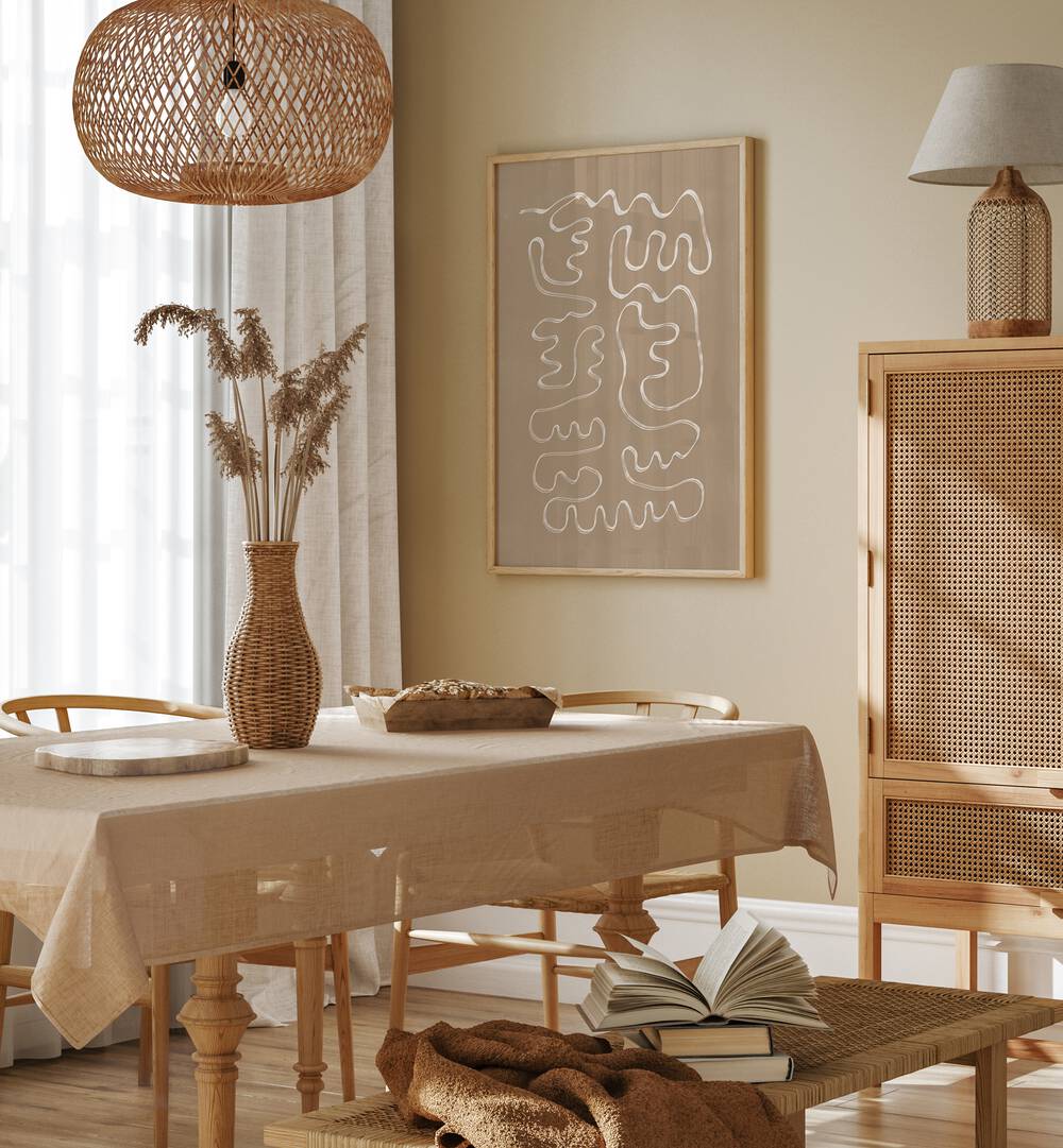 Elevate your space with ABSTRACT LINES I, ABSTRACT PAINTINGS by THE MIUUS STUDIO, showcasing modern elegance.