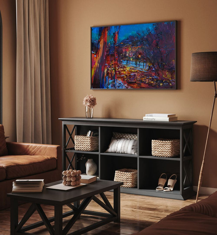 EVENING CITY , LANDSCAPE PAINTINGS