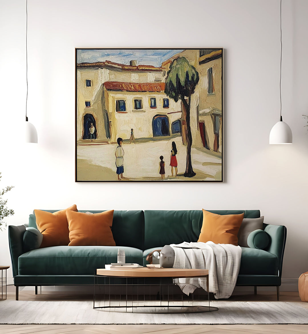 Stylish urban artwork featuring STREET SCENE V, perfect for modern living spaces and streetwear enthusiasts.