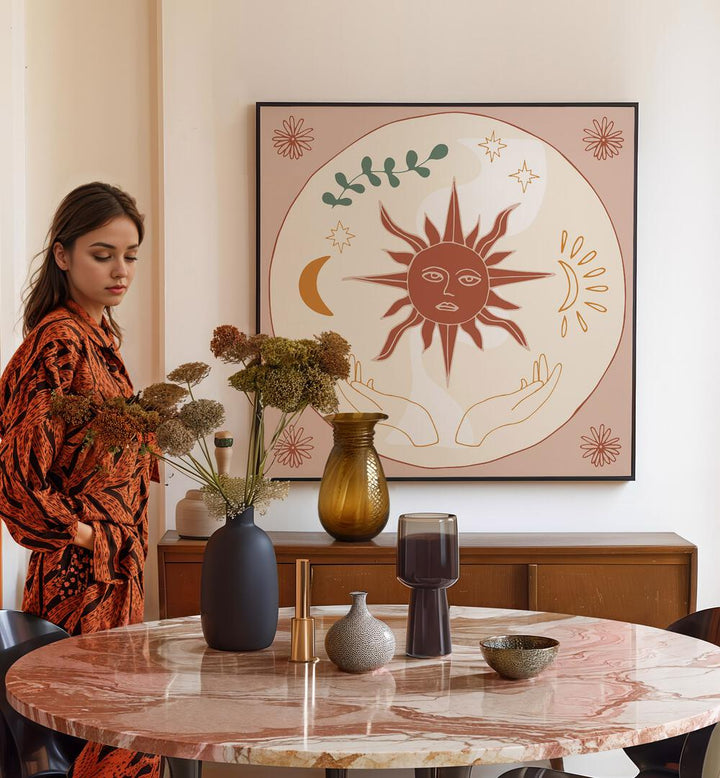 Transform your space with SUN OUL HEALING, ZODIAC poster, blending wellness and art for a serene atmosphere.
