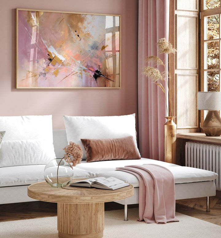 Enhance your space with EXPRESSIONIST PINK, ABSTRACT PAINTINGS featuring vibrant artistry and modern elegance.