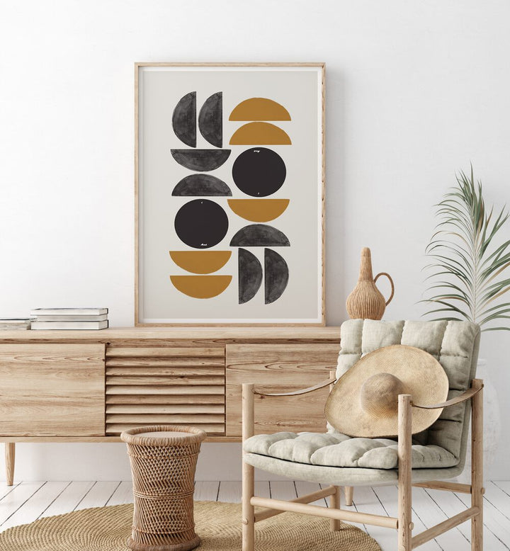 Stylish ARCH, GEOMETRIC ART PRINTS from The Miuus Studio enhance modern living spaces with vibrant abstract designs.