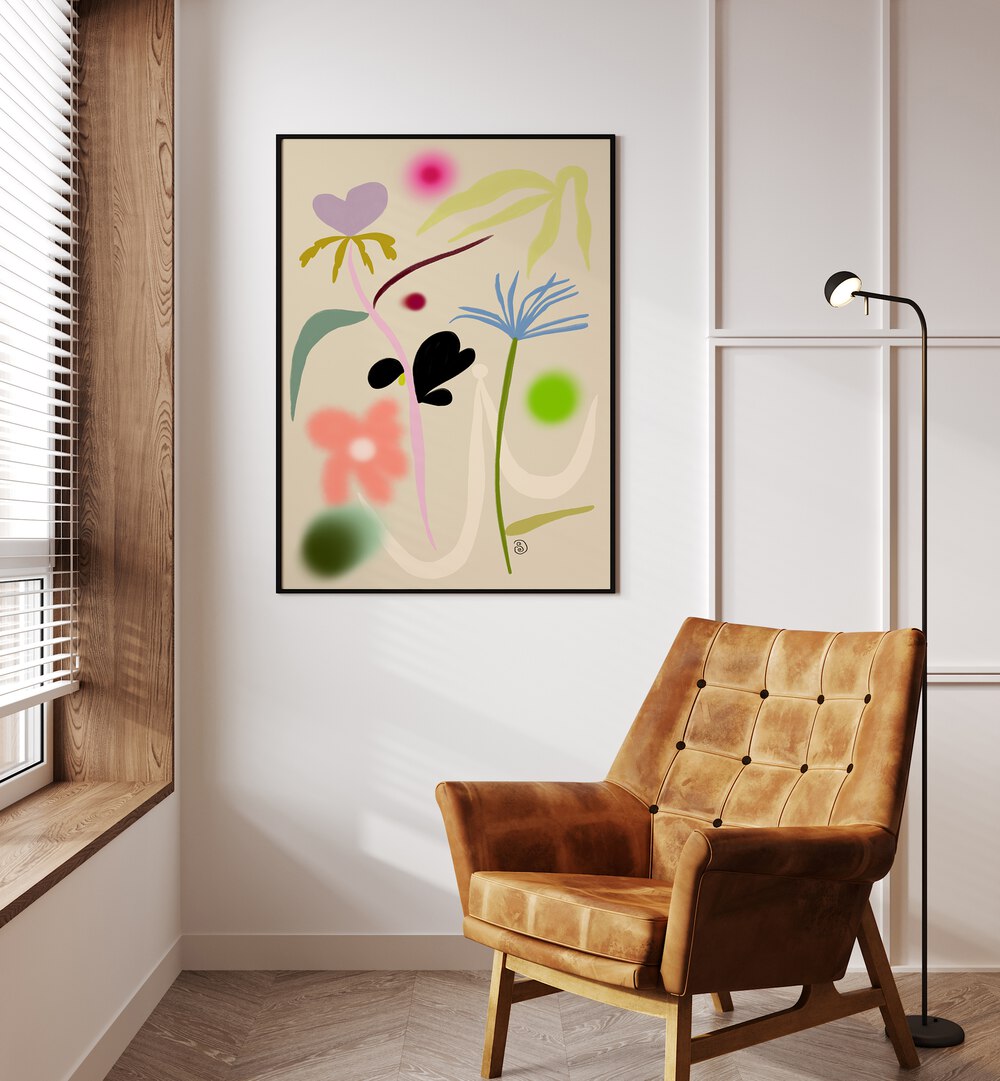 QUIET FLOWERS DANCE , FLORAL FLOWER PAINTINGS
