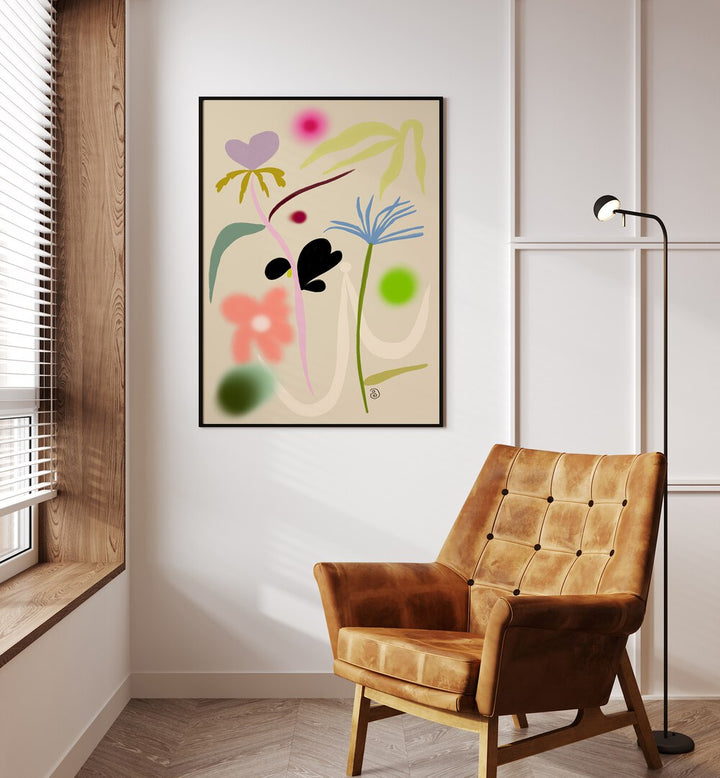 QUIET FLOWERS DANCE , FLORAL FLOWER PAINTINGS