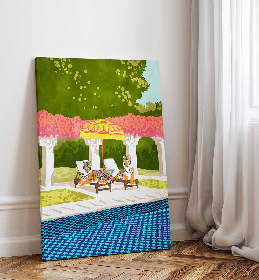 TIGER VACAY , ANIMAL PAINTINGS