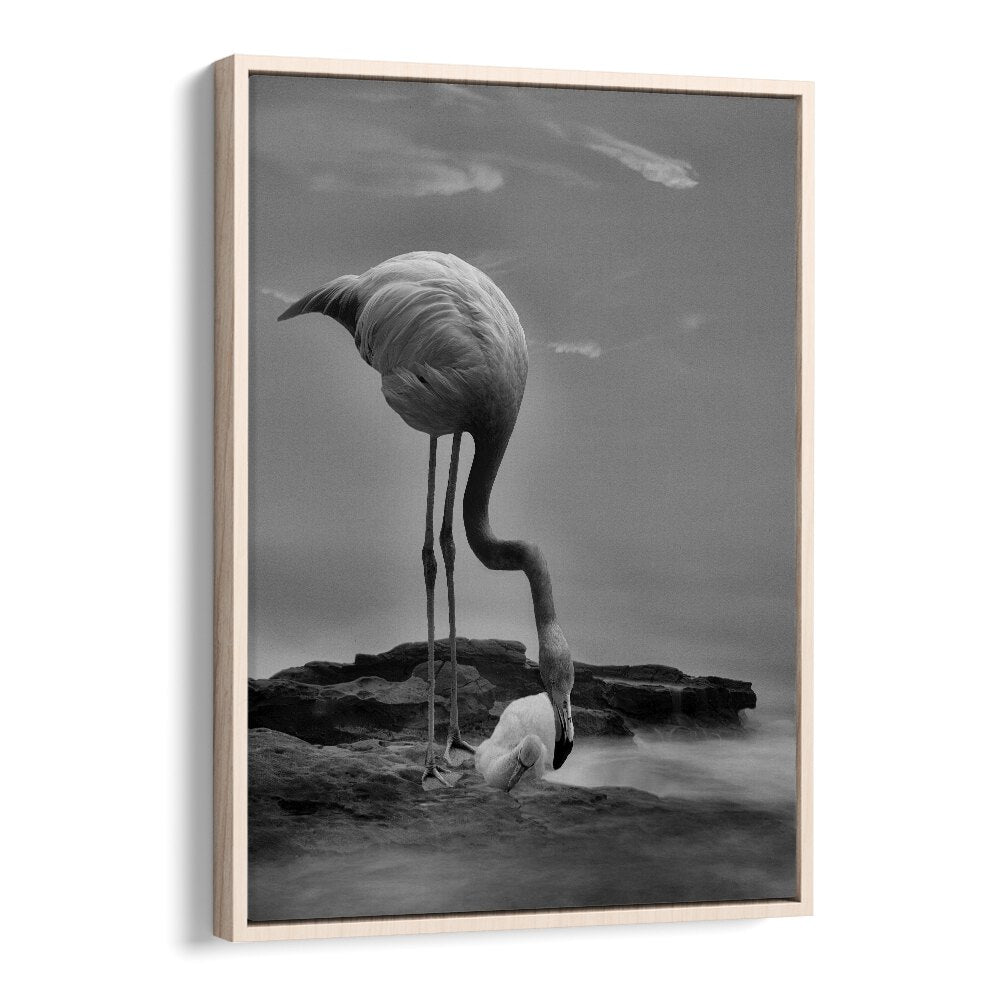 Christian Meermann painting - VIGILANT FLAMINGO MOTHER by Asianmonk