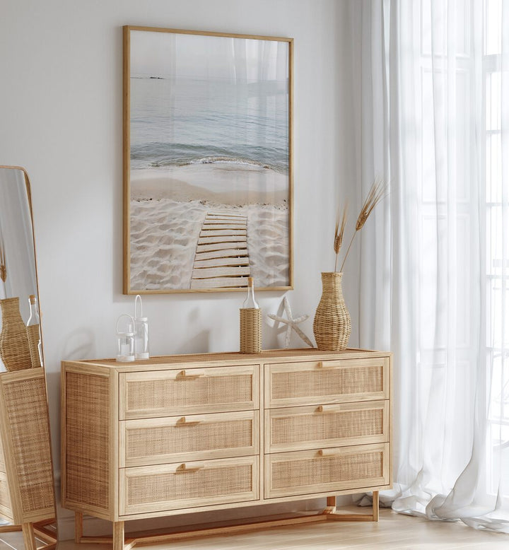 Coastal decor featuring "TO THE SEA, BEACH PAINTINGS" enhances your home with ocean-inspired tranquility.