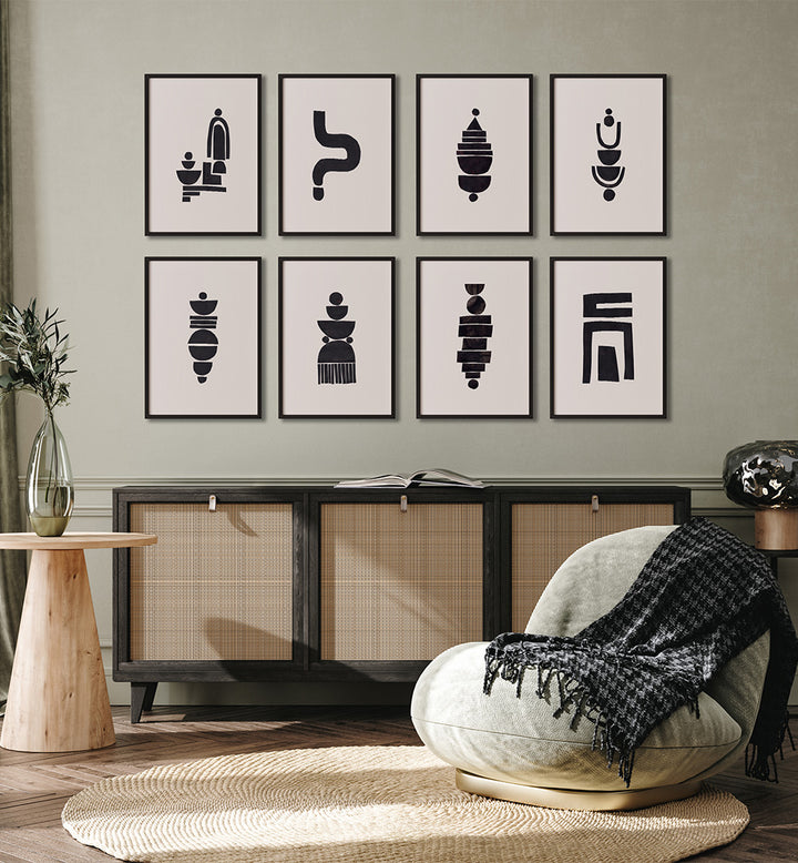 MONOCHROME BALANCE  GALLERY WALL , GALLERY WALLS & SETS