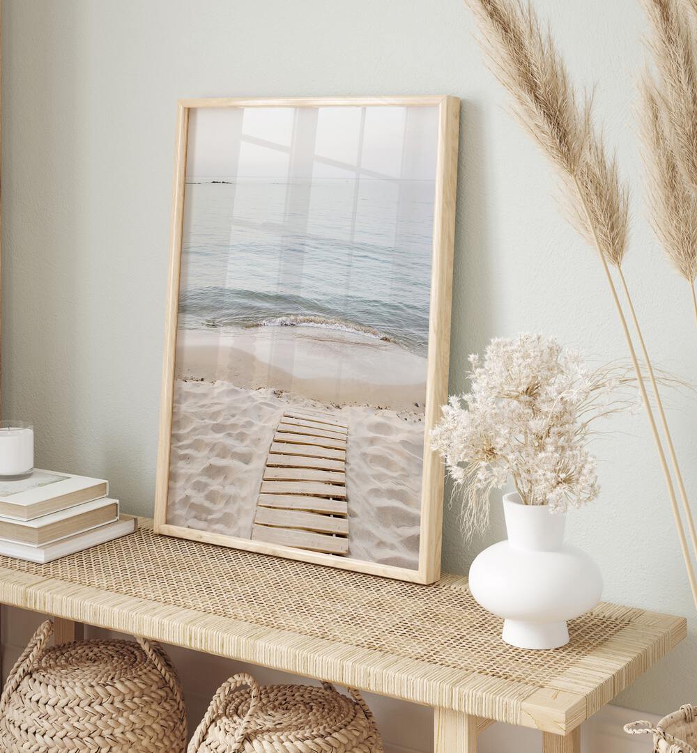 Coastal calm captured in TO THE SEA, BEACH PAINTINGS, perfect for enhancing your beach-inspired decor.