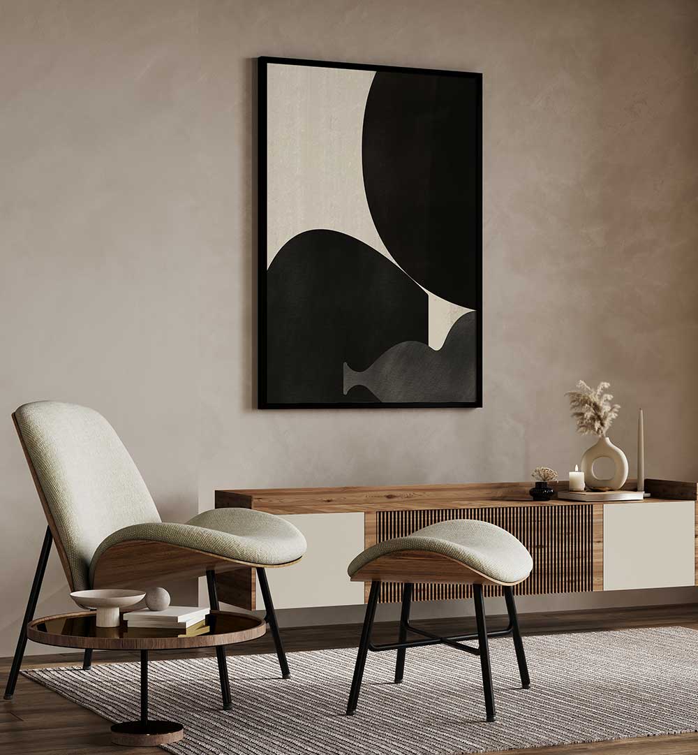 BLACK ABSTRACT WITH TEXTURE , ABSTRACT PAINTINGS