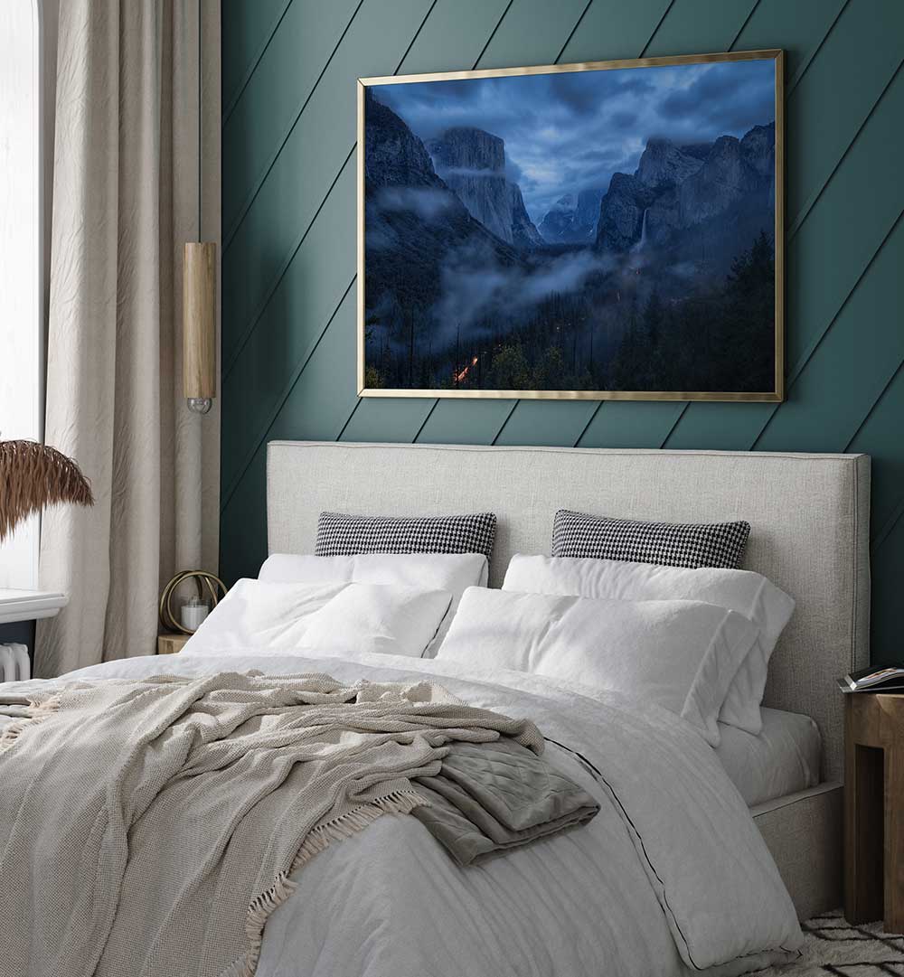 BLUE HOUR YOSEMITE , PHOTOGRAPHY PRINTS