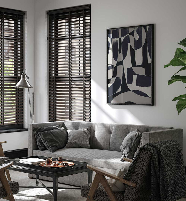 MONOCHROME ABSTRACT FORMS , ABSTRACT PAINTINGS