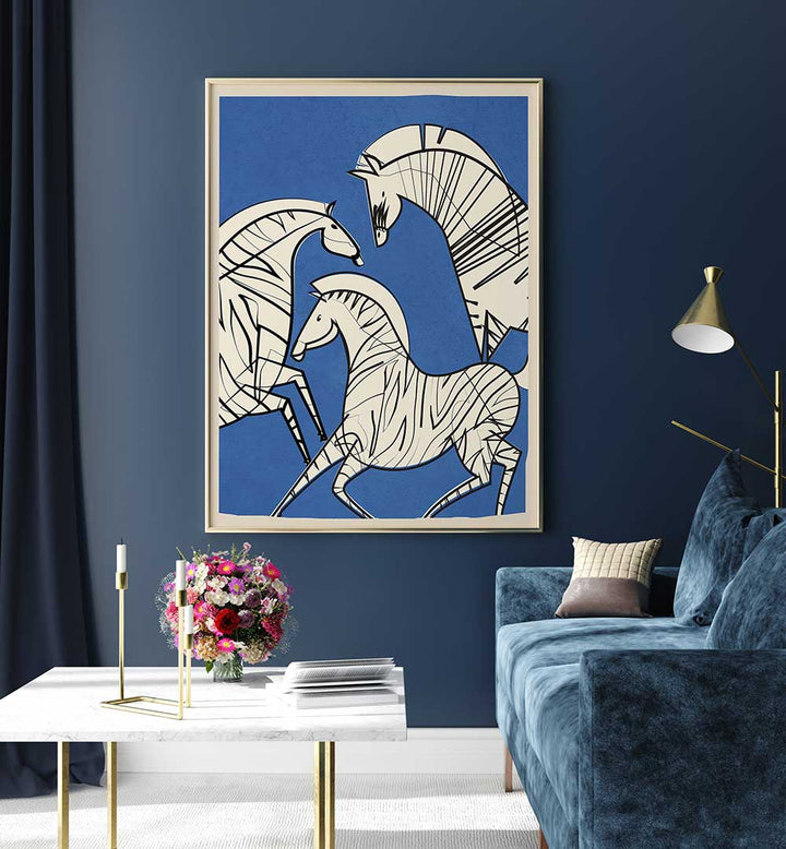 ABSTRACT ZEBRAS , ANIMAL PAINTINGS