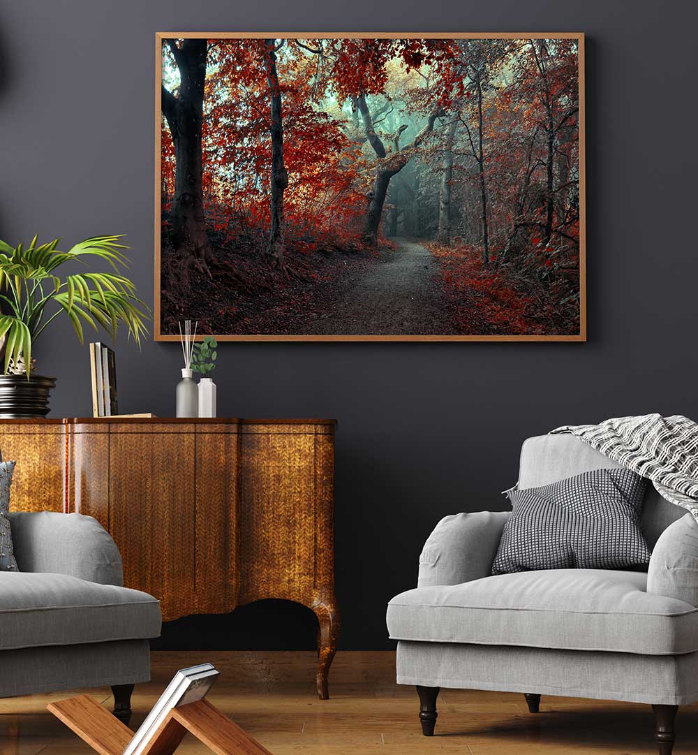 THE RED FOREST , PHOTOGRAPHY PRINTS